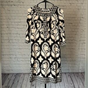 Diane Von Furstenberg Sadie Black & White Dress Size 2